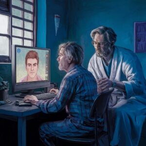 תמונה שמכילה לבוש, בתוך מבנה, אדם, פני אדם התיאור נוצר באופן אוטומטי