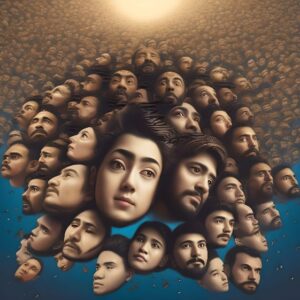 תמונה שמכילה פני אדם, אדם, לדגמן, אומנות התיאור נוצר באופן אוטומטי