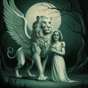 תמונה שמכילה אומנות, אשה, תמונה, מיתולוגיה התיאור נוצר באופן אוטומטי