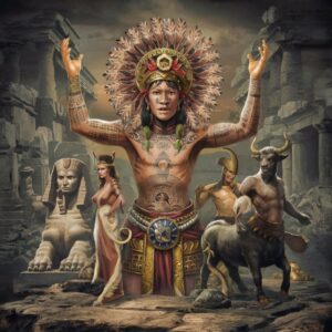 תמונה שמכילה אומנות, תמונה, מיתולוגיה, פסל התיאור נוצר באופן אוטומטי