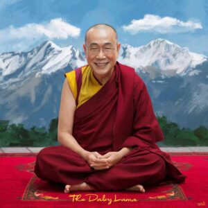 תמונה שמכילה אדם, נזיר, ענן, הר התיאור נוצר באופן אוטומטי