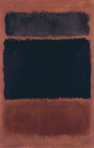 A black and brown rectangular paintingAI-generated content may be incorrect.